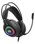 Căști gaming Marvo - H8325 RGB, negre - 5t