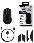 Mouse de gaming HyperX - Pulsefire Haste 2, optic, wireless, negru - 9t