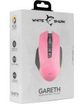 Mouse gaming  White Shark - GARETH, optic, roz - 7t