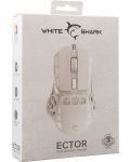 Mouse gaming  White Shark - ECTOR, optic, alb - 7t