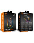 Mouse de gaming COUGAR - Minos EX, optic, negru - 8t