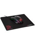 Kit gaming Thermaltake - mouse Talon Elite RGB, optică, mouse pad, negru - 2t