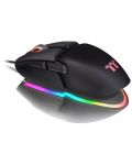 Mouse gaming Thermaltake - ARGENT M5 RGB, optic, cu fir, negru - 2t