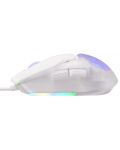 Mouse pentru gaming Marvo - Fit Lite, optic, alb - 3t