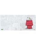 Mouse pad gaming Grupo Erik - Snoopy, XL, moale, alb - 3t