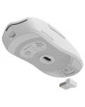 Mouse de gaming Genesis - Zircon 500, optic, wireless, alb - 8t