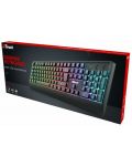 Tastatura gaming Trust - Ziva, LED Illuminated, neagra - 5t