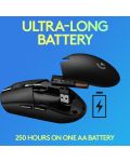 Mouse gaming Logitech - G305 Lightspeed, optic, albastru - 5t