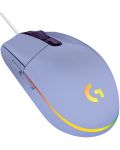 Mouse gaming Logitech - G102 Lightsync, Lilac - 1t
