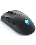 Mouse de gaming Alienware - AW720M, optic, wireless, Dark Side of the Moon - 2t
