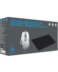 Set gaming  Logitech - G502 X + G240, alb  - 1t