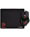 Kit gaming Thermaltake - mouse Talon Elite RGB, optică, mouse pad, negru - 1t