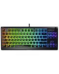 Tastatura gaming SteelSeries - Apex 3 TKL, RGB, US, neagra - 1t
