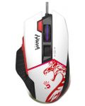 Mouse de gaming A4Tech Bloody - W95 MAX, optic, alb/roșu - 1t