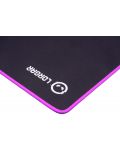 Mouse pad pentru jocuri Lorgar - Main 315, XL, moale, negru/violet - 6t