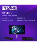 Monitor Gaming Sony - INZONE M9, 27”, 4K, 144Hz, 1ms, G-SYNC - 3t