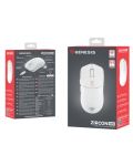 Mouse de gaming Genesis - Zircon 500, optic, wireless, alb - 10t