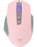 Mouse gaming  White Shark - GARETH, optic, roz - 1t