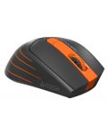 Mouse gaming A4tech - Fstyler FG30S, optic, wireless, portocaliu - 5t