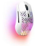 Mouse gaming SteelSeries - Aerox 3 (2022), wireless, alb - 2t