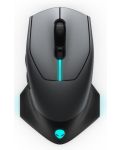 Mouse de gaming Alienware - 610M, optic, wireless, Dark Side of the Moon - 1t