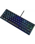 SureFire Gaming Keyboard - KingPin X1 60%, RGB, negru - 2t