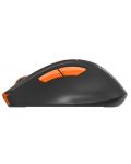 Mouse gaming A4tech - Fstyler FG30S, optic, wireless, portocaliu - 3t