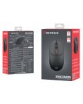 Mouse de gaming Genesis - Zircon 500, optic, wireless, negru - 10t