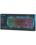Tastatura gaming Fury - Hellfire 2, iluminare LED, neagra - 3t