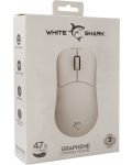 Mouse gaming  White Shark - GRAPHENE, optic, alb - 7t