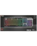 Tastatura mecanica Trust - GXT 853 Esca, RGB, gri - 3t