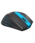 Mouse gaming A4tech - Fstyler FG30S, optic, wireless, neagra/albastra - 2t