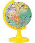 Globe My Wild World - 15 cm, cu un puzzle de 100 de piese - 2t