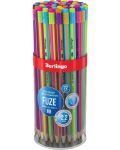 Creion grafit Berlingo - Fuze, HB, cu radieră, asortiment - 2t