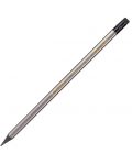 Creion din grafit cu radiera Deli Enovation - EC018-HB, HB, sortiment - 2t