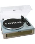 Gramofon Lenco - LS-440, automat, Albastru-Taupe - 2t