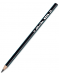 Creion grafit Ars Una - 2B, negru, liniat - 1t