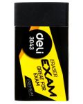 Radiera pentru creion Deli Exam - E3043, neagra - 1t