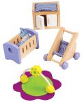 Set min mobilier din lemn Hape - Mobilier pentru camera bebelusului  - 2t