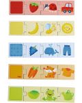Puzzle-joc pentru copii Haba - Aranjare pe culori, cu animale si obiecte - 2t