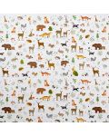 Hârtie de împachetat Goldbuch - Animale de pădure, alb, 50 x 70 cm - 1t