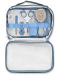 Set de igienă cu suport Lorelli Baby Care - Deluxe, Moonlight Blue - 2t