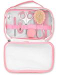 Set de igienă cu suport Lorelli Baby Care - Deluxe, Blush Pink - 2t