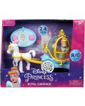 Jucărie cu telecomandă Jada Toys Disney Princess - Trăsura Cenușăresei - 1t