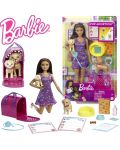 Set de jucărie Barbie - Păpușă cu cățeluș pentru adoptare - 2t
