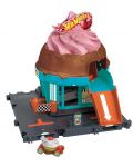 Set joc Hot Wheels City - Magazin de inghetata, cu carucior - 2t