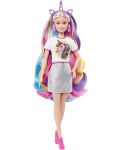 Set de joaca Mattel Barbie - Barbie cu par fabulos - 2t