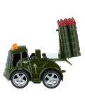 Set de jucării GT - Camioane militare cu inerție, 4 piese - 2t