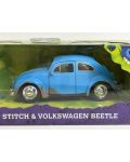 Set de joacă Jada Toys Disney - Lilo and Stitch, mașină 1959 VW Beetle, 1:32 - 2t
