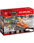 Set joc  BSQ Power Train - Tren de marfă cu șine, 300 cm - 1t